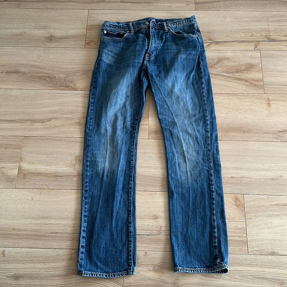 Levi’s 513 31X32 Medium Wash Men’s Jeans Zip Fly Blue Denim